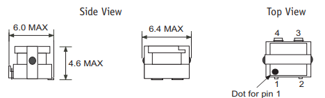 Mechanical Drawing - ICE Components CT02 Current Sense Transformers
